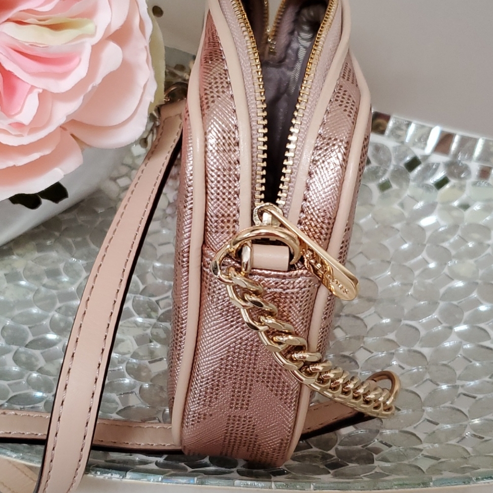 🥳🎈HOST PICK!🎈🥳  💜 NWOT MICHAEL KORS Rose Gold Crossbody Handbag 💜 - Picture 9 of 11